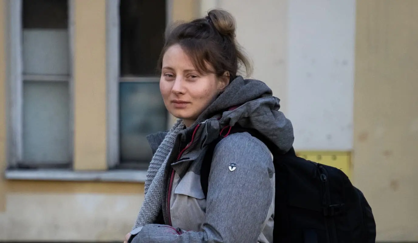 Alina Chernova fled her home in Kyiv once she heard explosions.