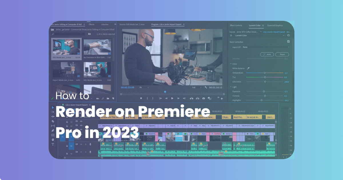 How To Render in Adobe Premiere Pro