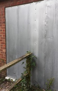 opening secured with steel door