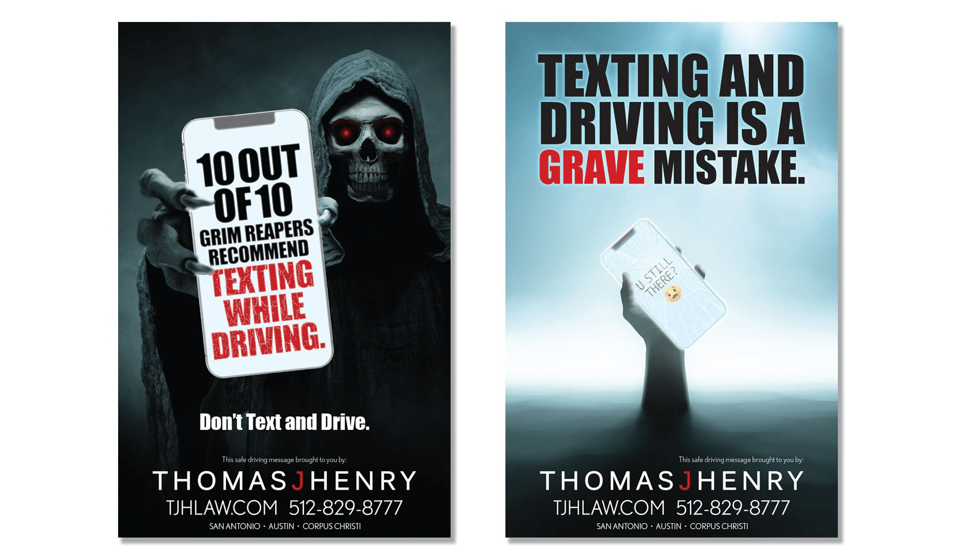 TJH Safe Driving Print Ads