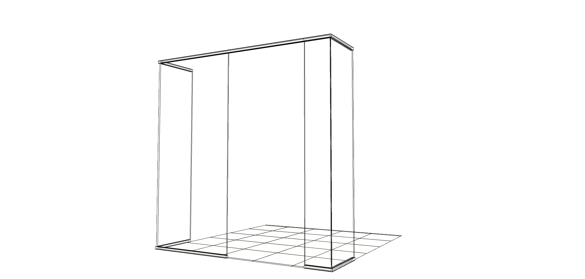 Digital rendering of component-based interior space