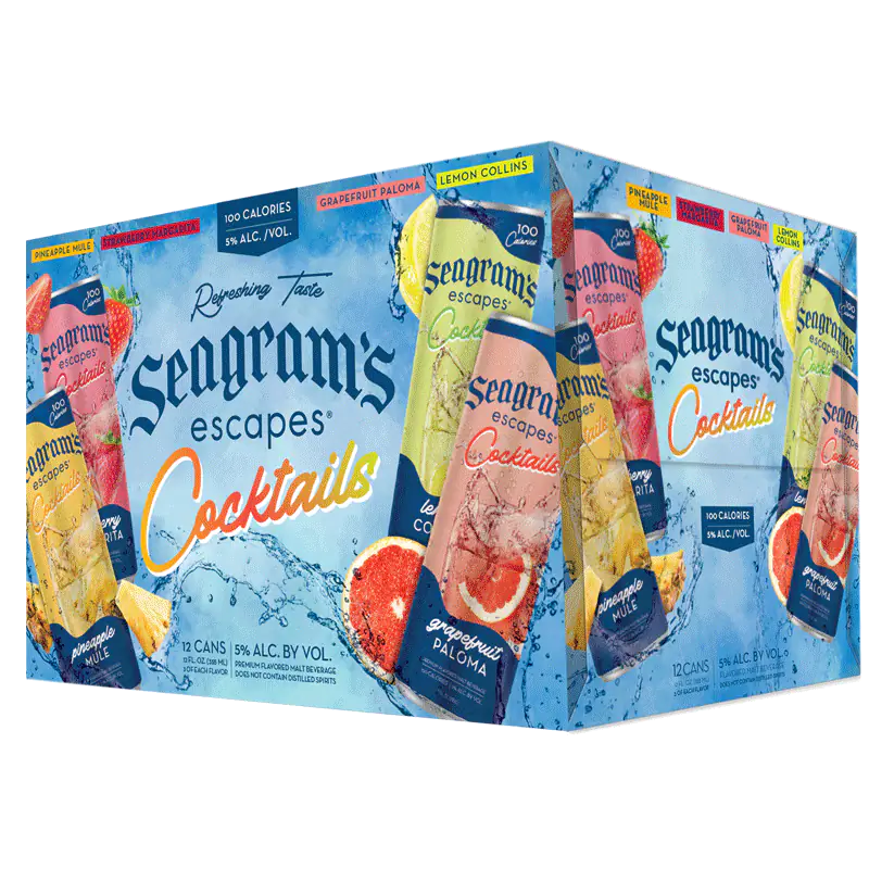 Box of Seagrams Escapes Cocktails