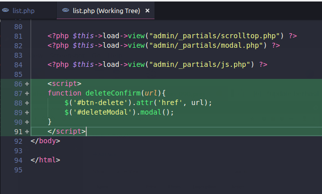 Menambahkan fungsi javascript pada codeigniter