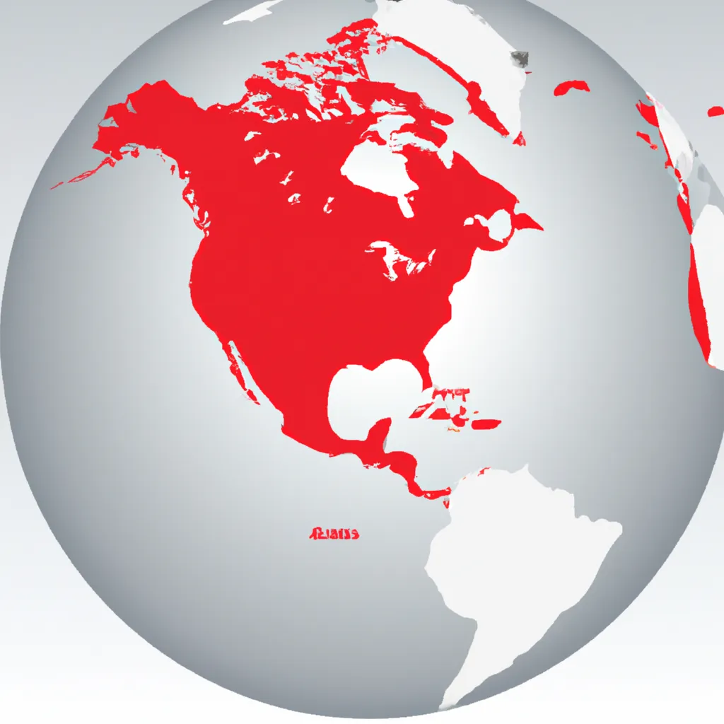 An image of a globe with the U.S. highlighted in red and other countries in shades of gray, with arrows pointing towards the U.S. representing factors that contributed to its rise as a superpower.