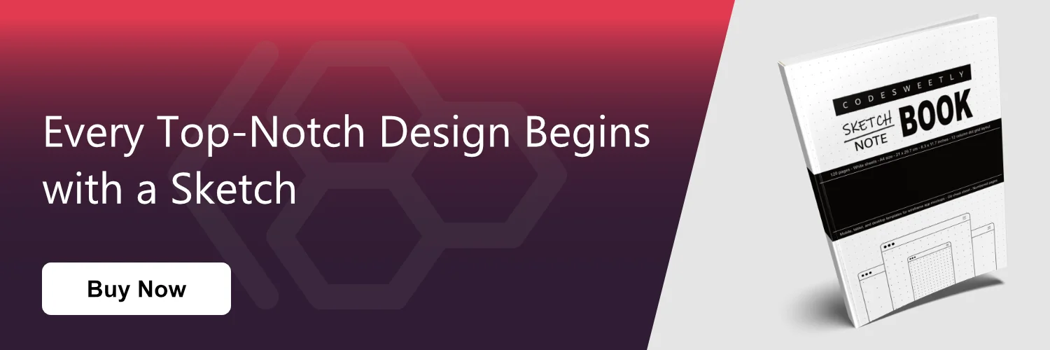 Buy sketchbook for web design, app development, software engineering