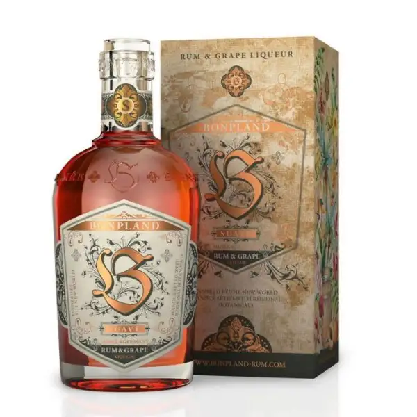 Image of the front of the bottle of the rum Bonpland Suave - Rum & Grape Liqueur