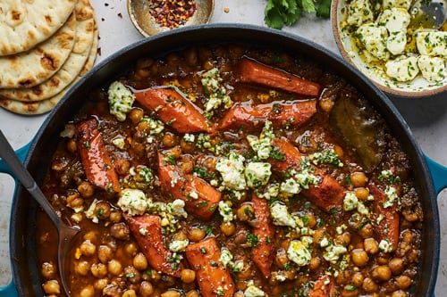 Roasted Carrots and Chickpeas