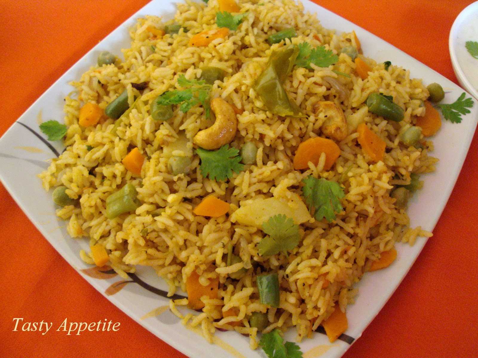 Vegetable Biryani Spicy Biryani Tasty Appetite