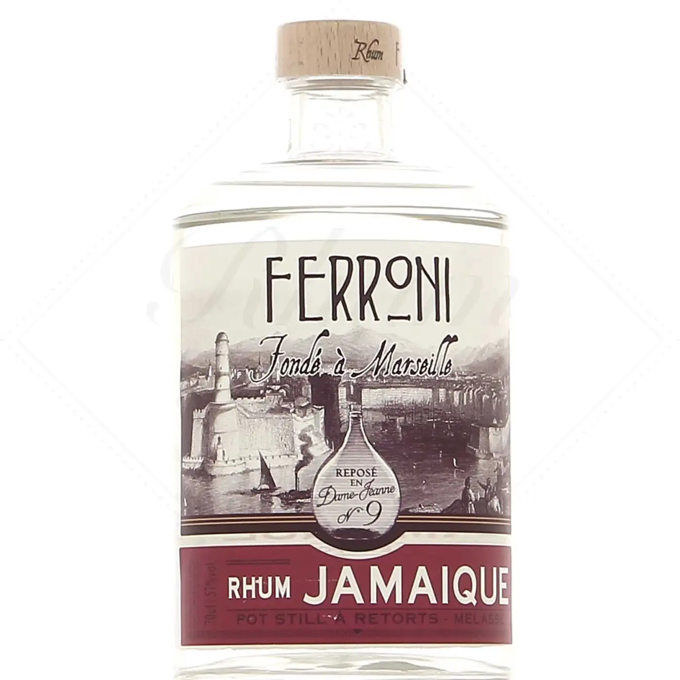 Image of the front of the bottle of the rum La Dame Jeanne 9 Jamaïque