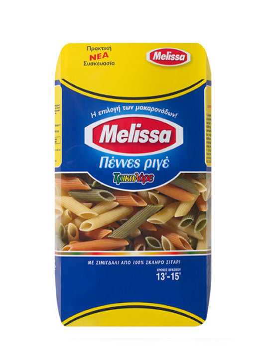 Greek-Grocery-Greek-Products-Penne-tricolore-500g-Melissa