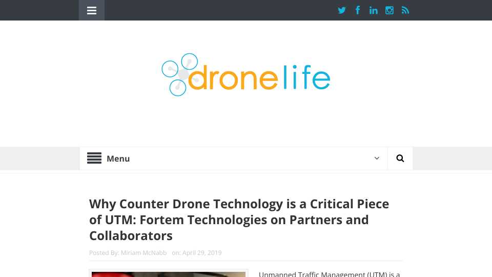 Why Counter Drone Technology is a Critical Piece of UTM: Fortem Technologies on Partners and Collaborators