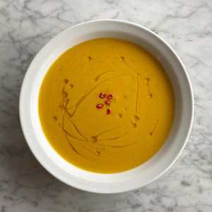 Butternut squash and Thai chili soup