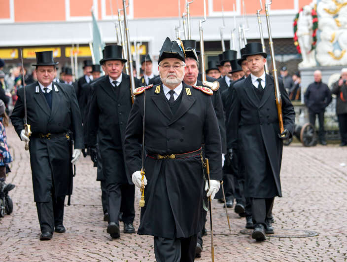 Hauptmann Oskar Aschauer führt auch in diesem Jahr die Manschaft