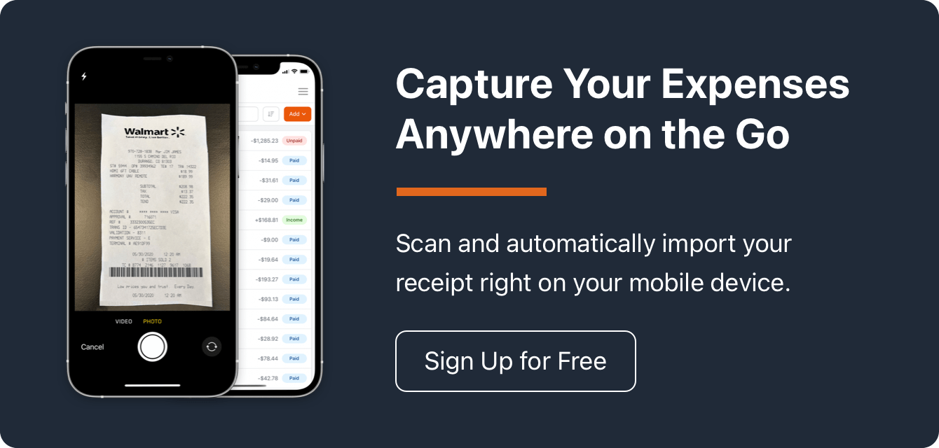 Capture Your Expenses Anywhere on the Go