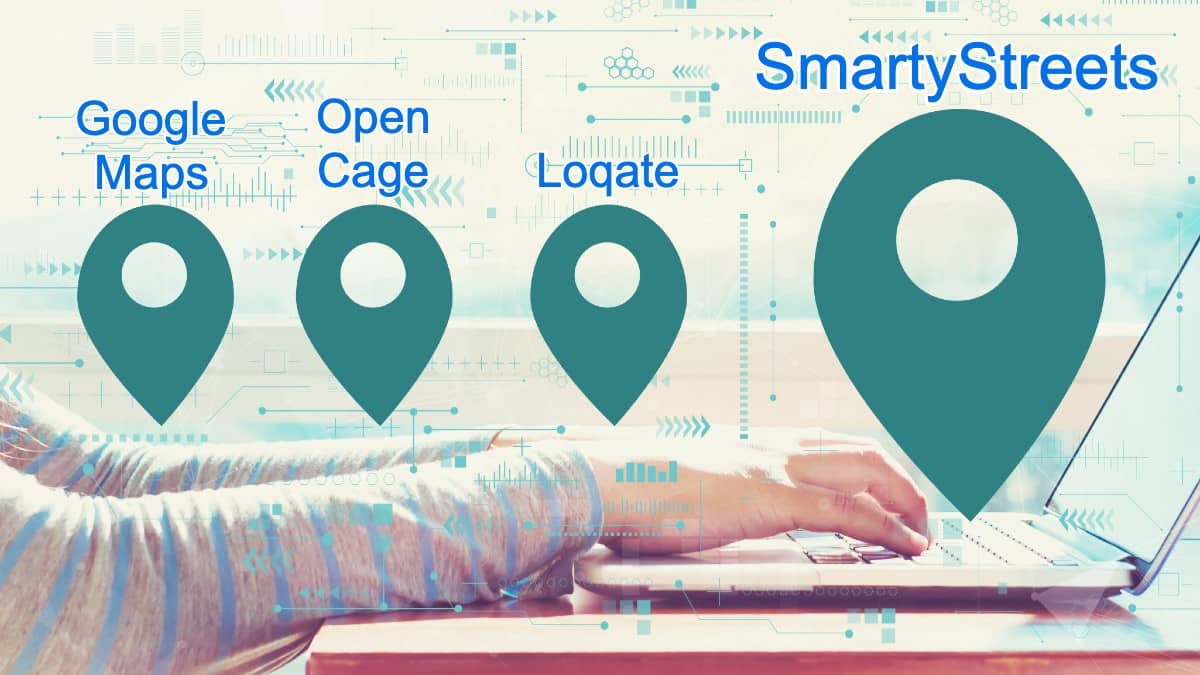Popular Geocoding Services Map