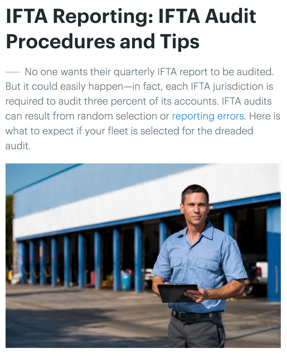 Ifta audit procedures tips