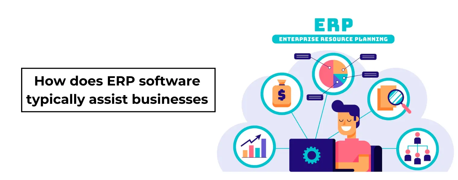 How does ERP software typically assist businesses