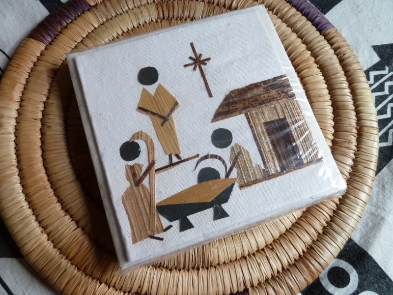 African nativity scene christmas card