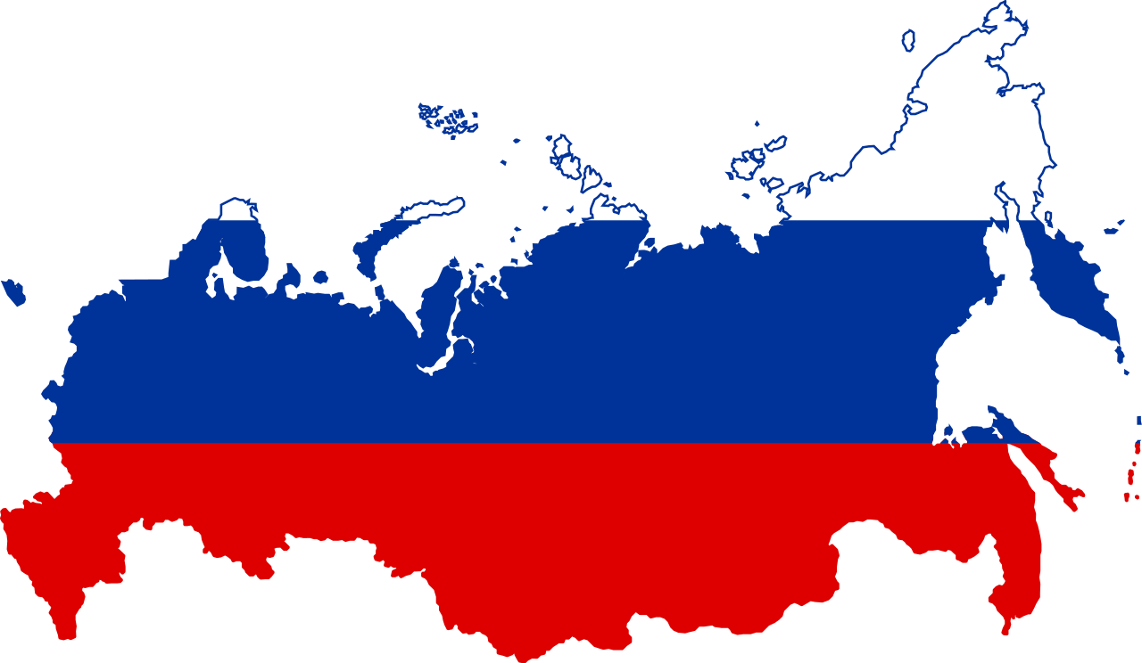 Flag-Map of Russia