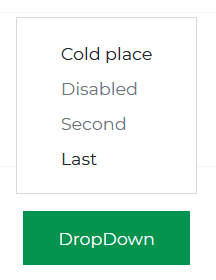 Bootstrap Dropdown Disabled Menu Items