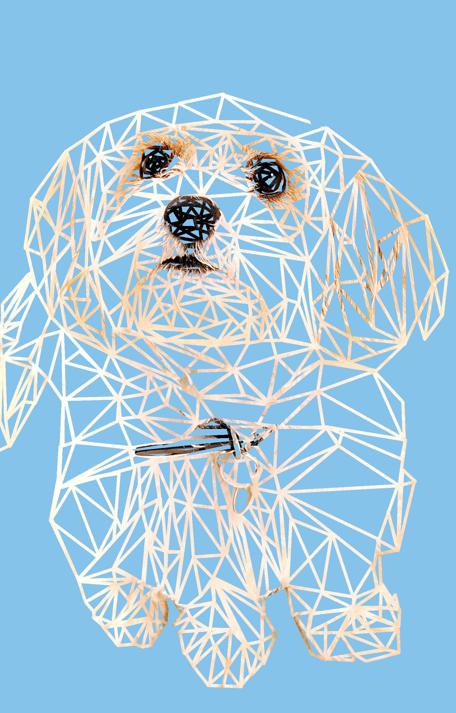 jeff the dog mosaic