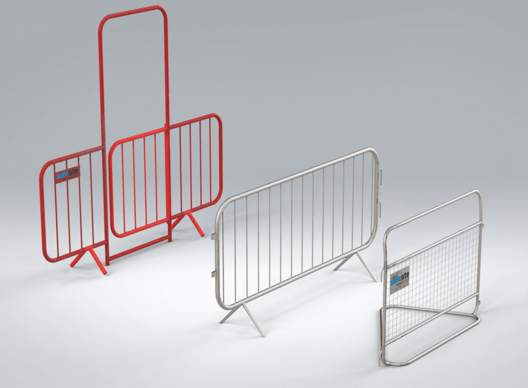 Used pedestrian barriers