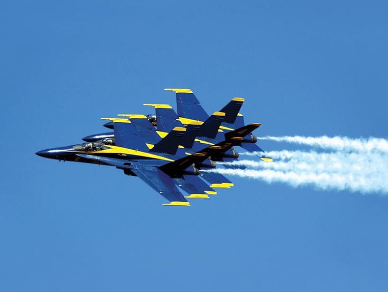 Teamwork | Photo of the blue angels in flying in formation