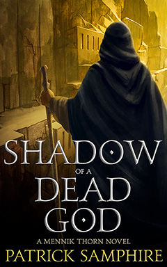 Cover for Shadow of a Dead God, by Patrick Samphire..