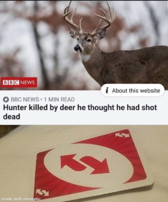 Uno Reverse Card Meme (Deer)