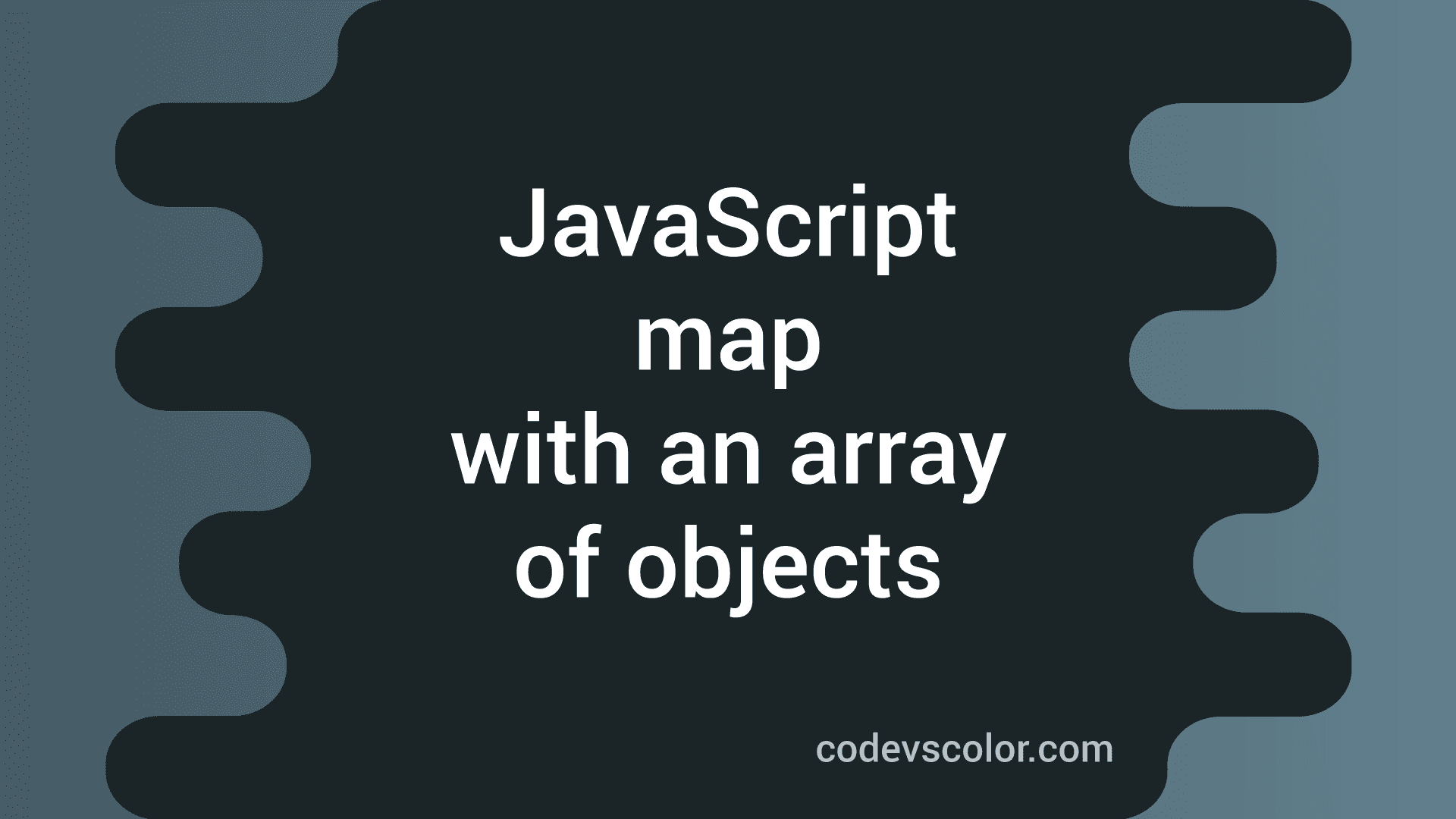 Javascript Map Array Of Objects 