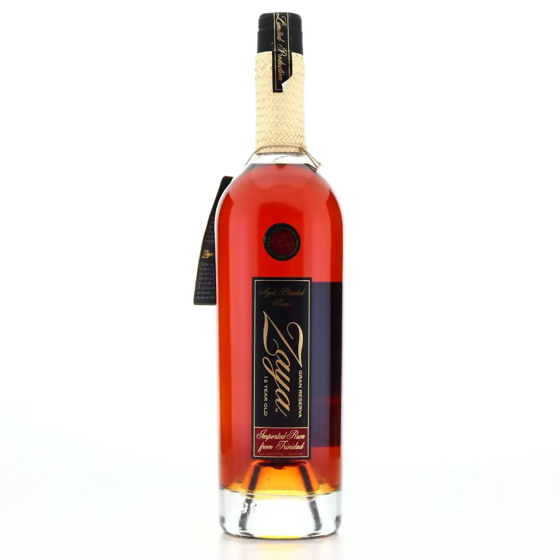 Image of the front of the bottle of the rum Zaya Rum Gran Reserva 12 Year Old