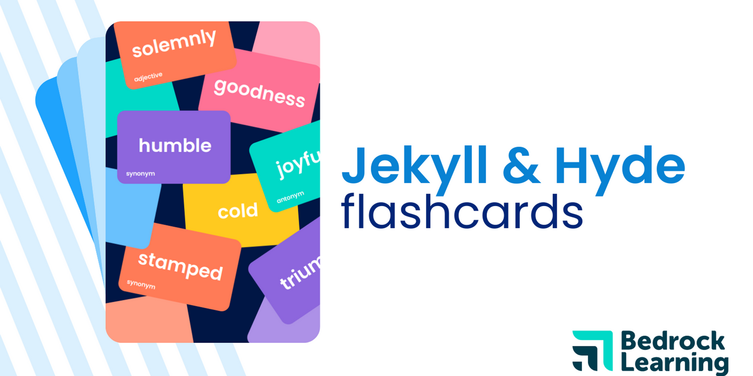 Jekyll & Hyde vocabulary flash cards Bedrock Learning