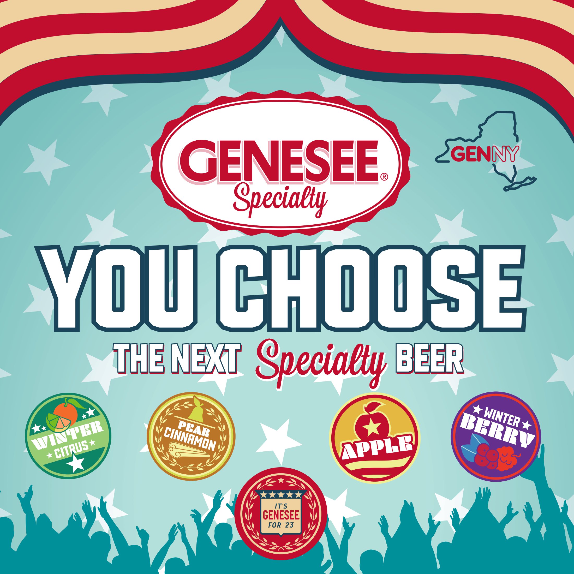 It’s Genesee for ’23! We’re opening our beer polls to the Genny-loving public because we want YOU to choose the next Genesee Specialty beer!