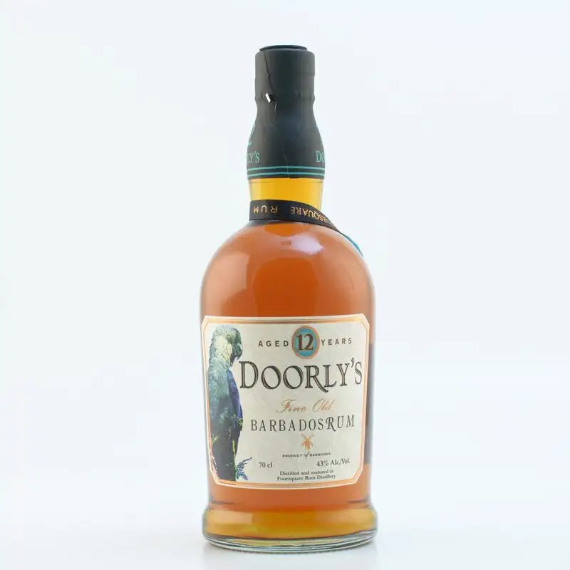 Image of the front of the bottle of the rum Doorly‘s 12 Years