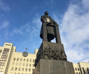Lenin Statue on Independence Square