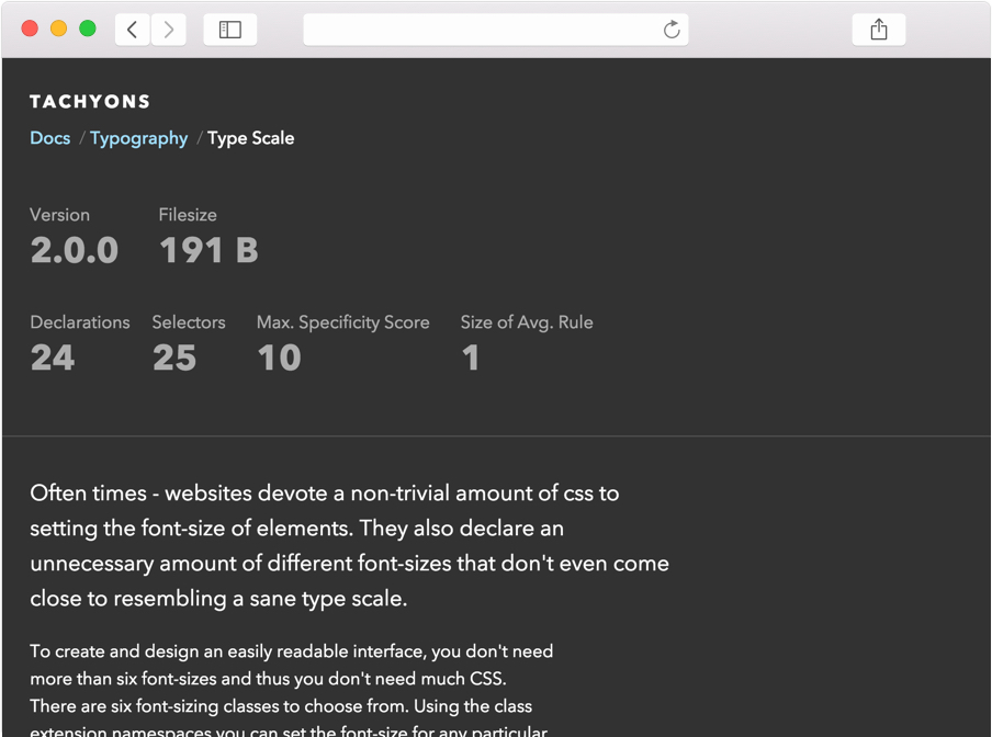 A picture of the Tachyons website