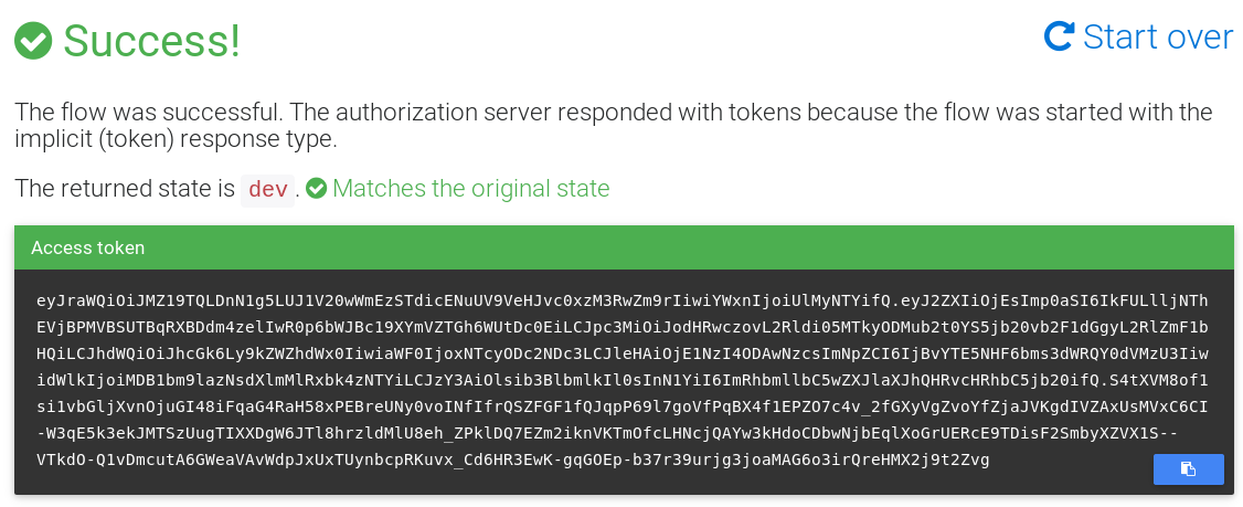 OIDC Generated Token