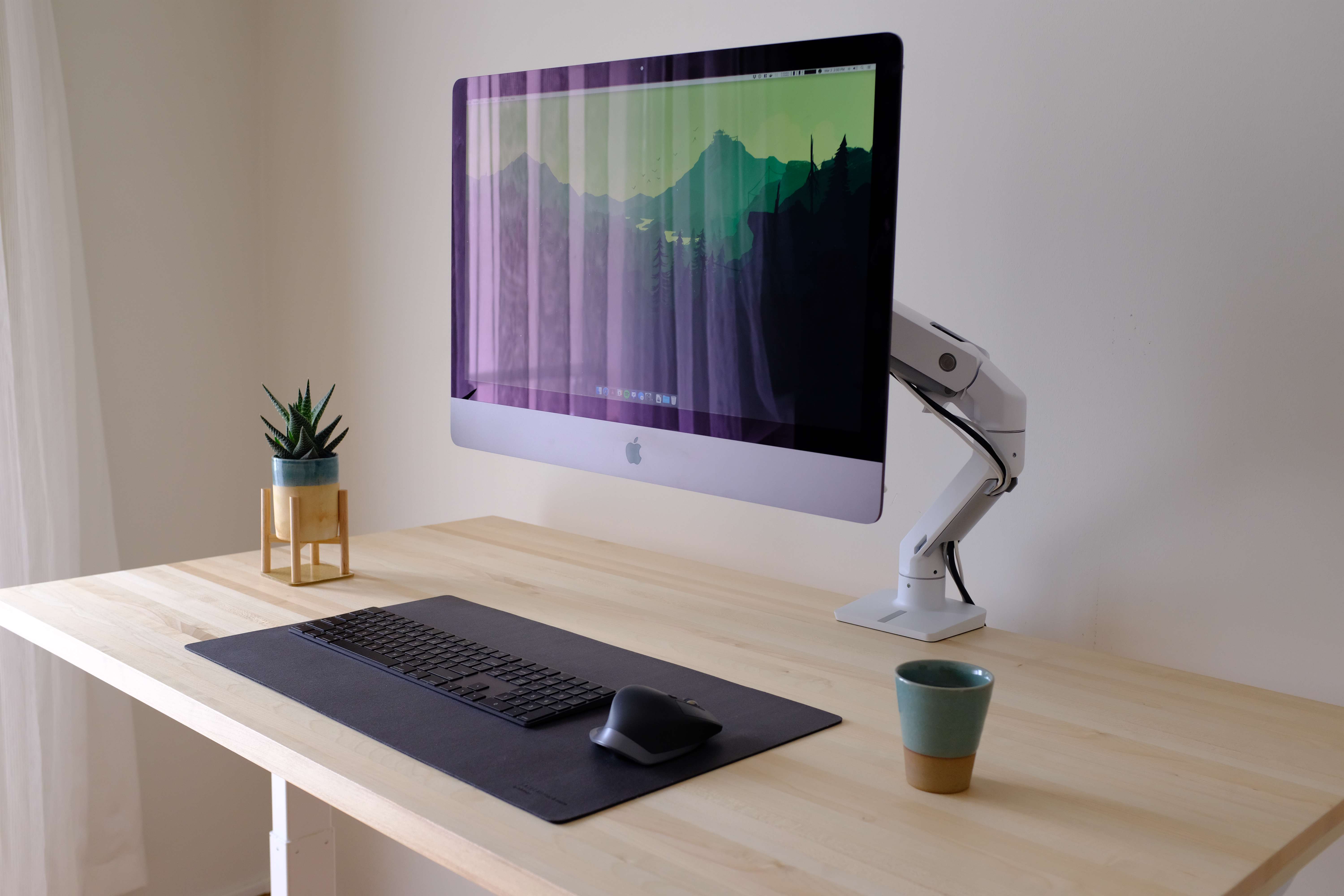 My home setup: iMac Pro on a standing desk