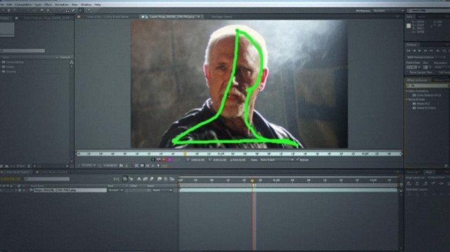 An example of After Effects CS5's Rotobrush tool An example of After Effects CS5's Rotobrush tool