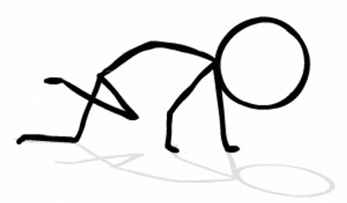 Sad Stick Figure Sketch