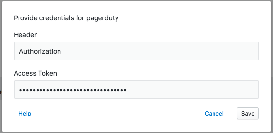 PagerDuty auth example