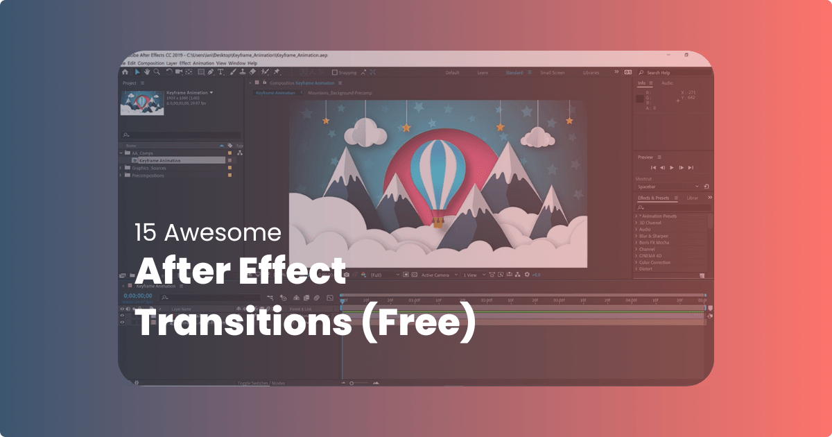 15 Awesome After Effects Transitions (Free)