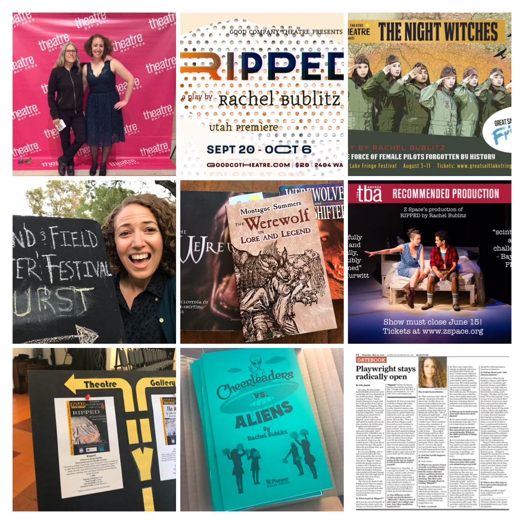 Collage of playwriting year: 2019.