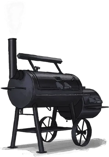 Illustration of A Smoker Cooker