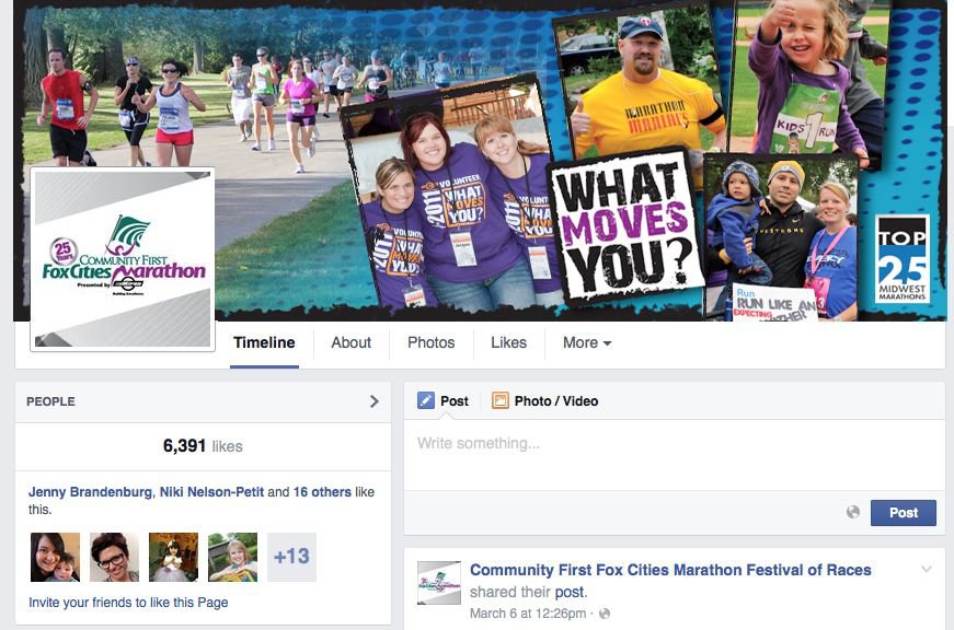 Fox Cities Marathon Facebook