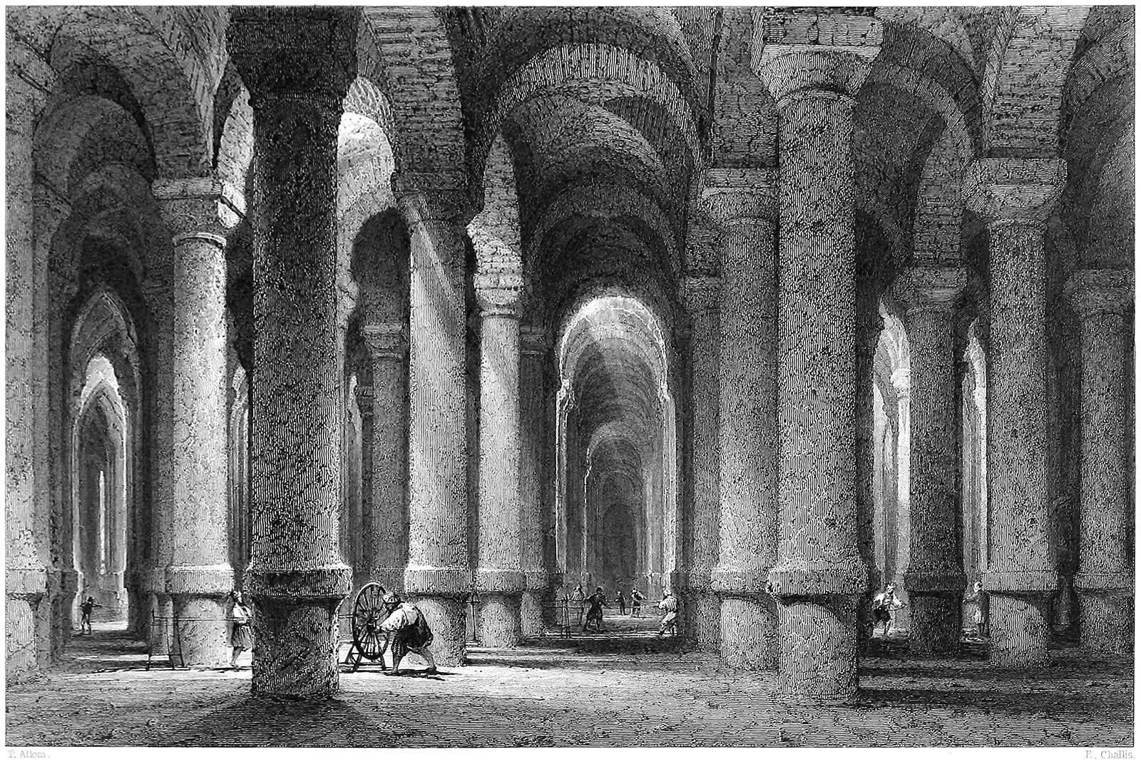 The Cistern of Philoxenos, a subterranean reservoir in Istanbul