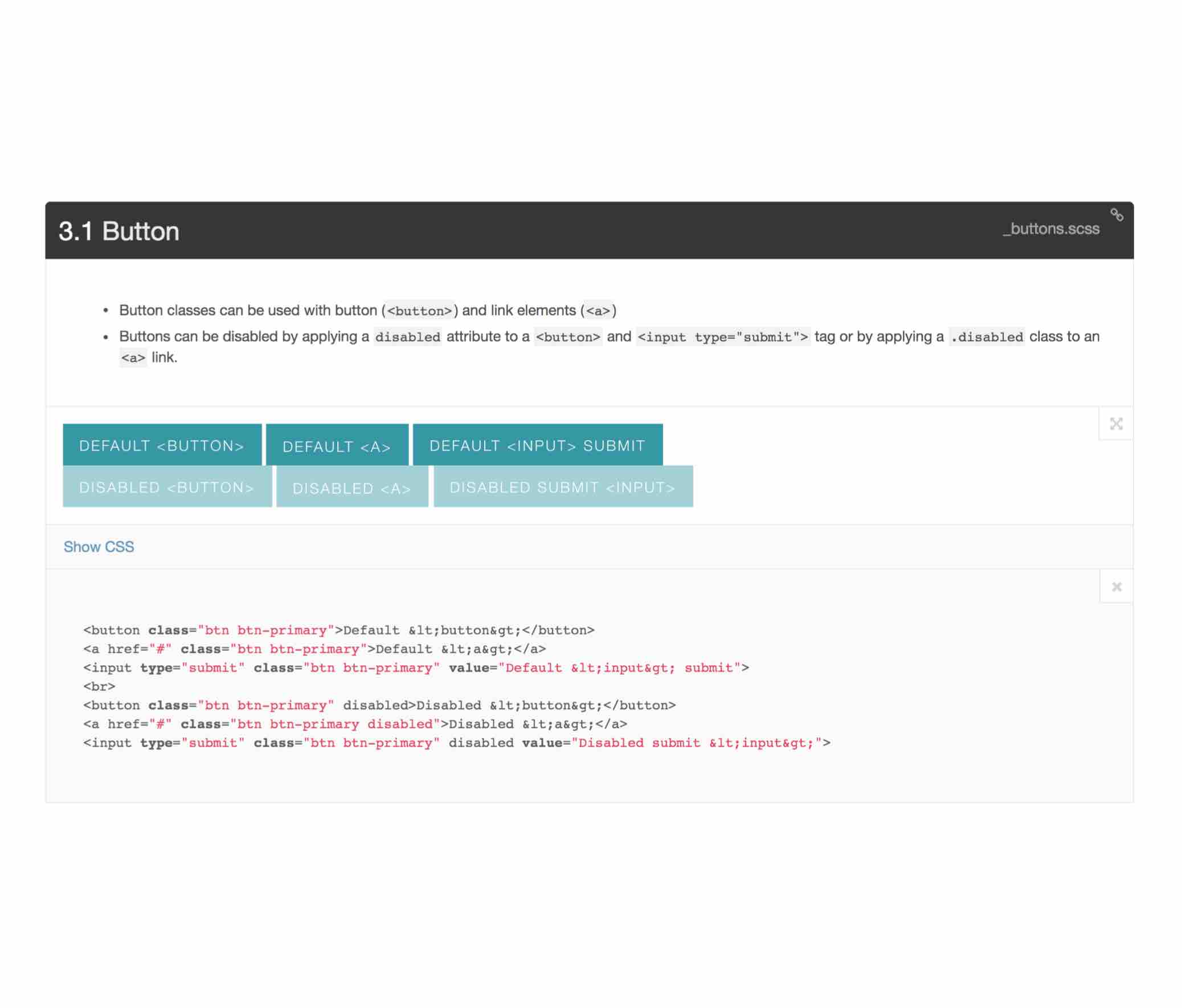 Button input example