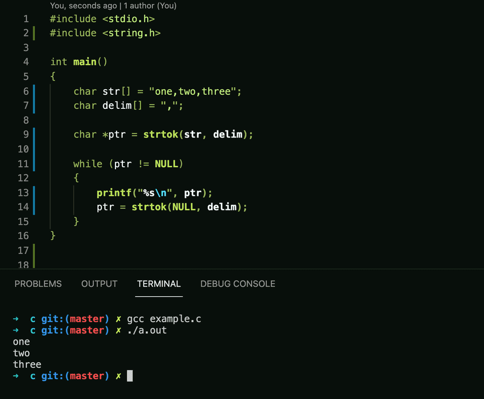 How To Split A String In C Using Strtok Library Function - CodeVsColor