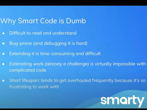 Smart Code is Dumb
