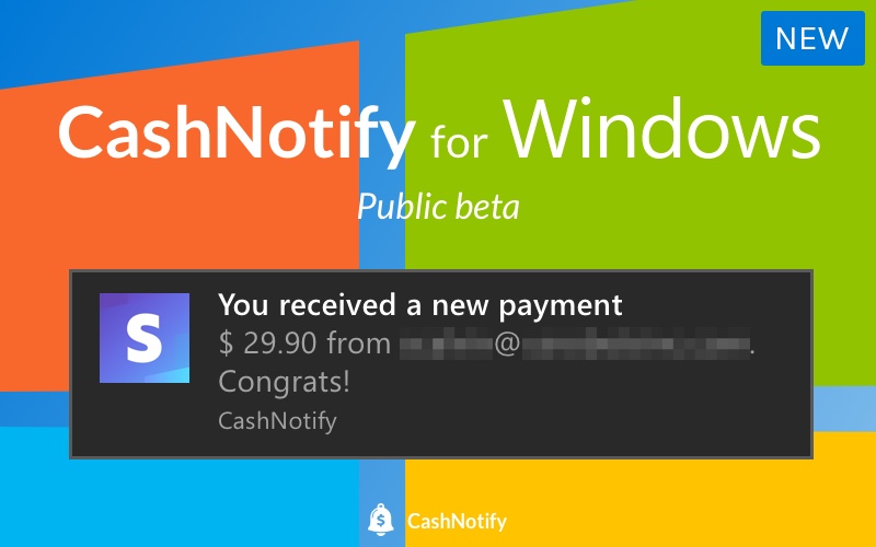 CashNotify for Windows
